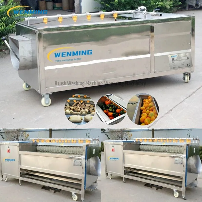 Potato Peeling Machine Brush Washing Peeling Machine