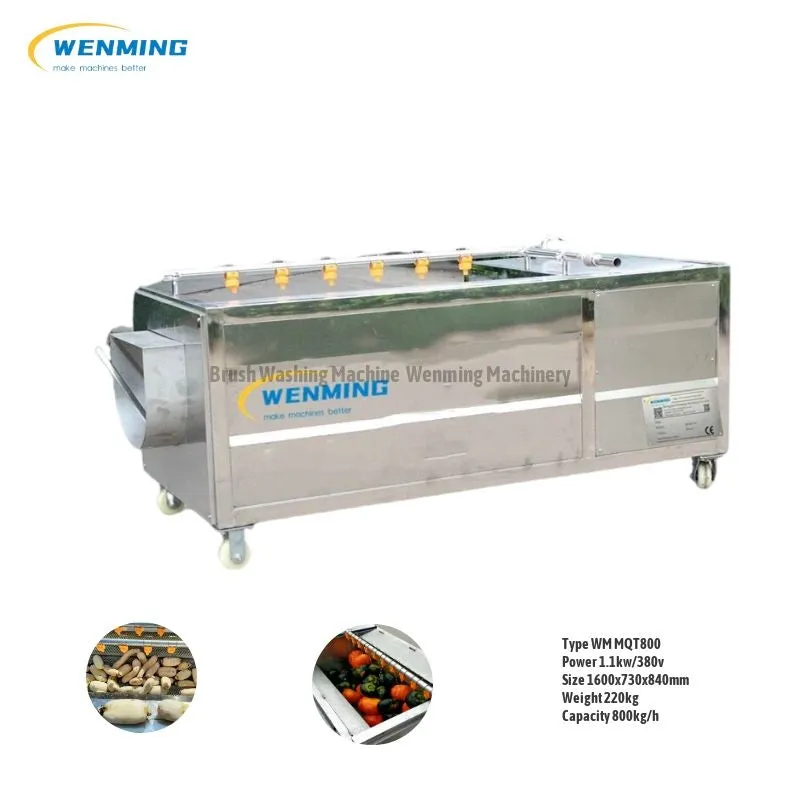 Potato Peeling Machine Brush Washing Peeling Machine