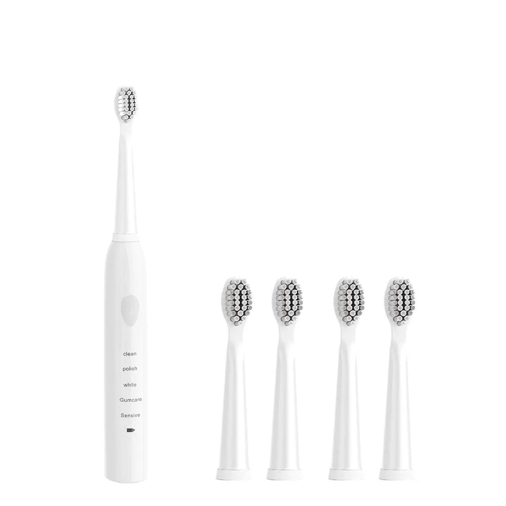 Powerful Ultrasonic Sonic Electric Toothbrush USB Rechargeable