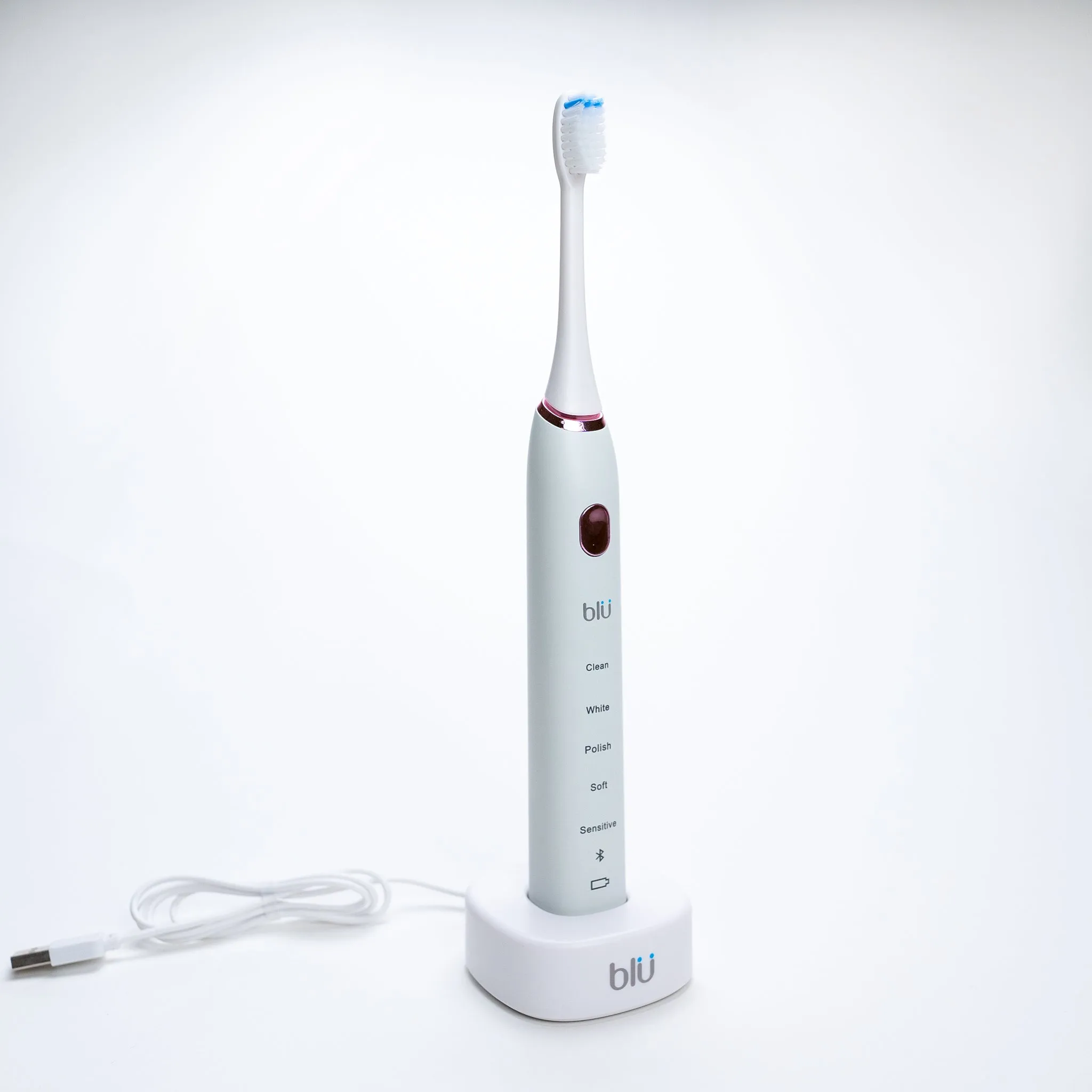 Practice Sample of BLU Smart Toothbrush and APP (White Rose)