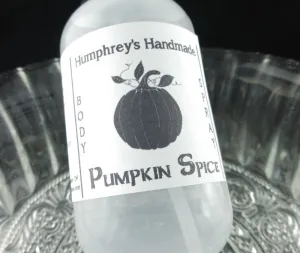 PUMPKIN SPICE Body Spray | 2 oz 4 oz | Pumpkin Pie | Cinnamon | Nutmeg | Fall