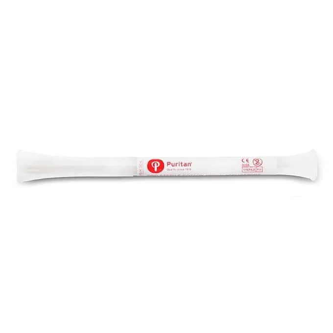 Puritan Dry Transport System 2 - 6" Sterile DNA-Free Standard Cotton Swabs - 25-806 2WC TT FDNA - Case of 1000