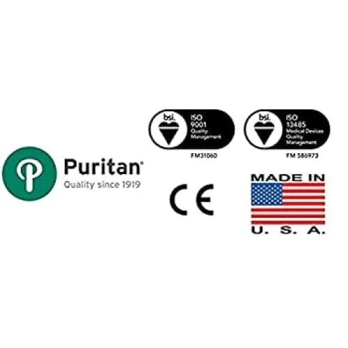 Puritan Dry Transport System 2 - 6" Sterile DNA-Free Standard Cotton Swabs - 25-806 2WC TT FDNA - Case of 1000