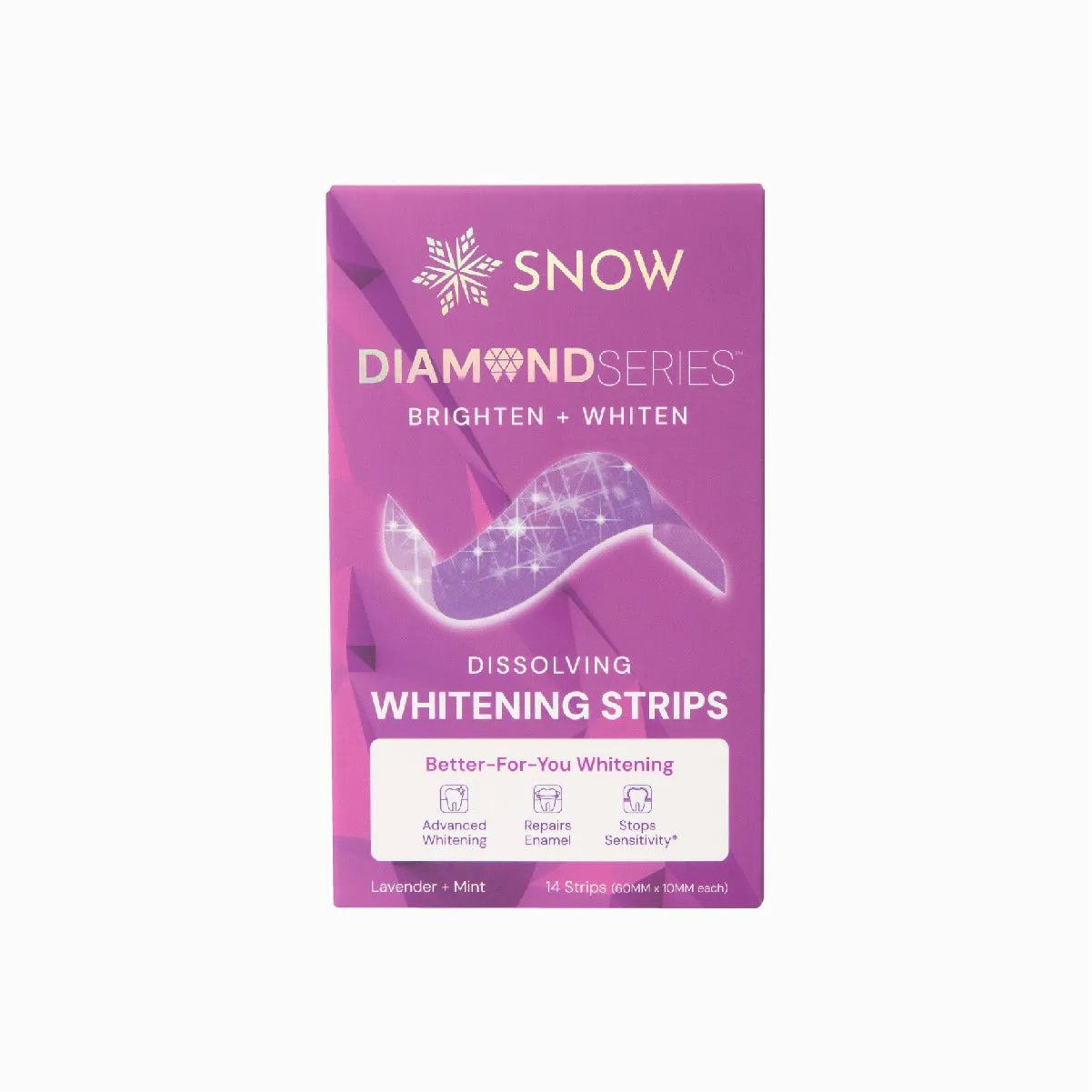 Purple DiamondSeries®️ Dissolving Teeth Whitening Strips   Hydroxyapatite