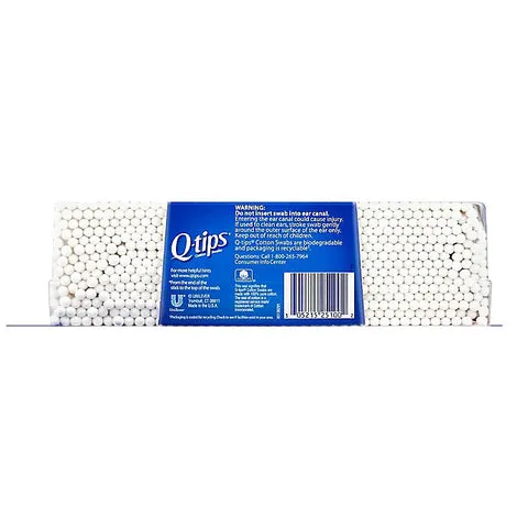 Q-tips Cotton Buds Swabs White, 625Count