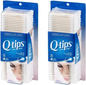 Q-tips Cotton Buds Swabs White, 625Count