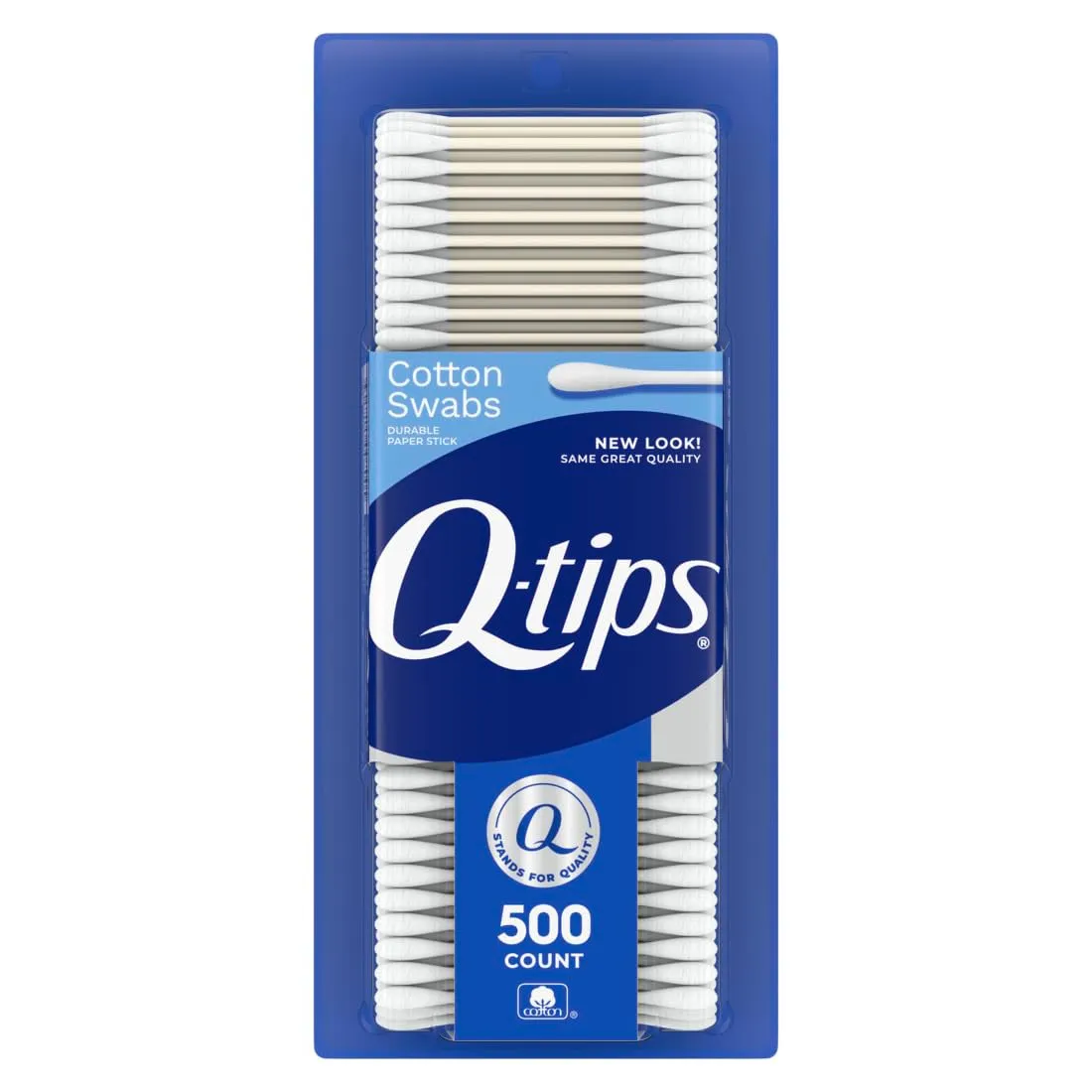 Q-Tips Cotton Swabs for Hygiene and Beauty Care Original Cotton Swab Made with 100% Cotton 500 Count