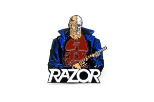 Razor Shotgun Justice Enamel Pin