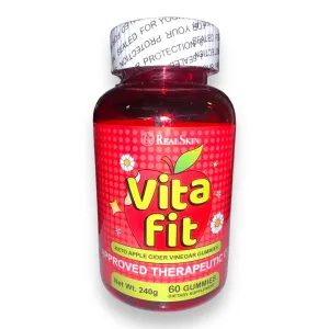 REAL SKIN - VITA FIT - Keto Apple Cider Binegar Gummies - 60 Gummies ( RED )