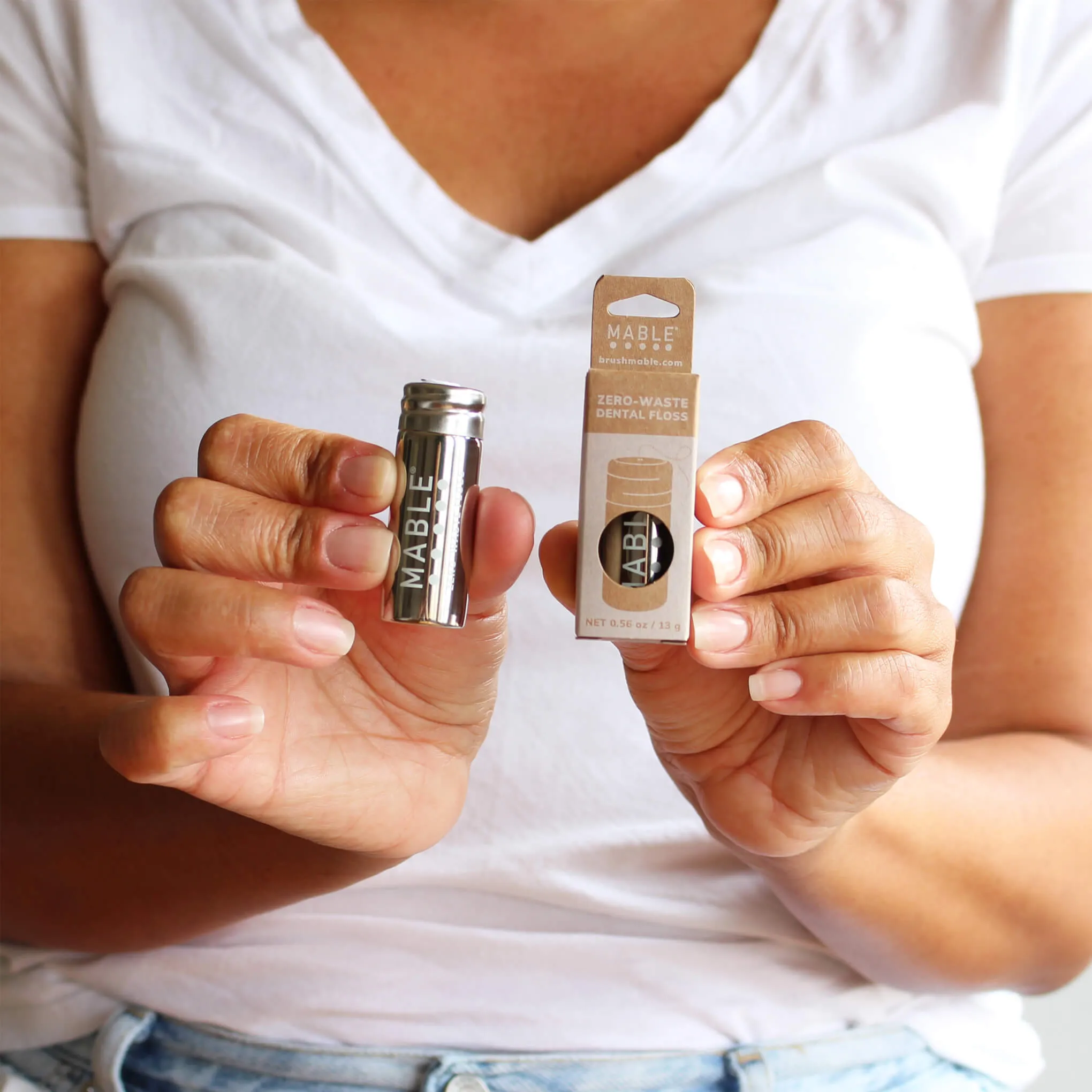 Refillable Floss Container