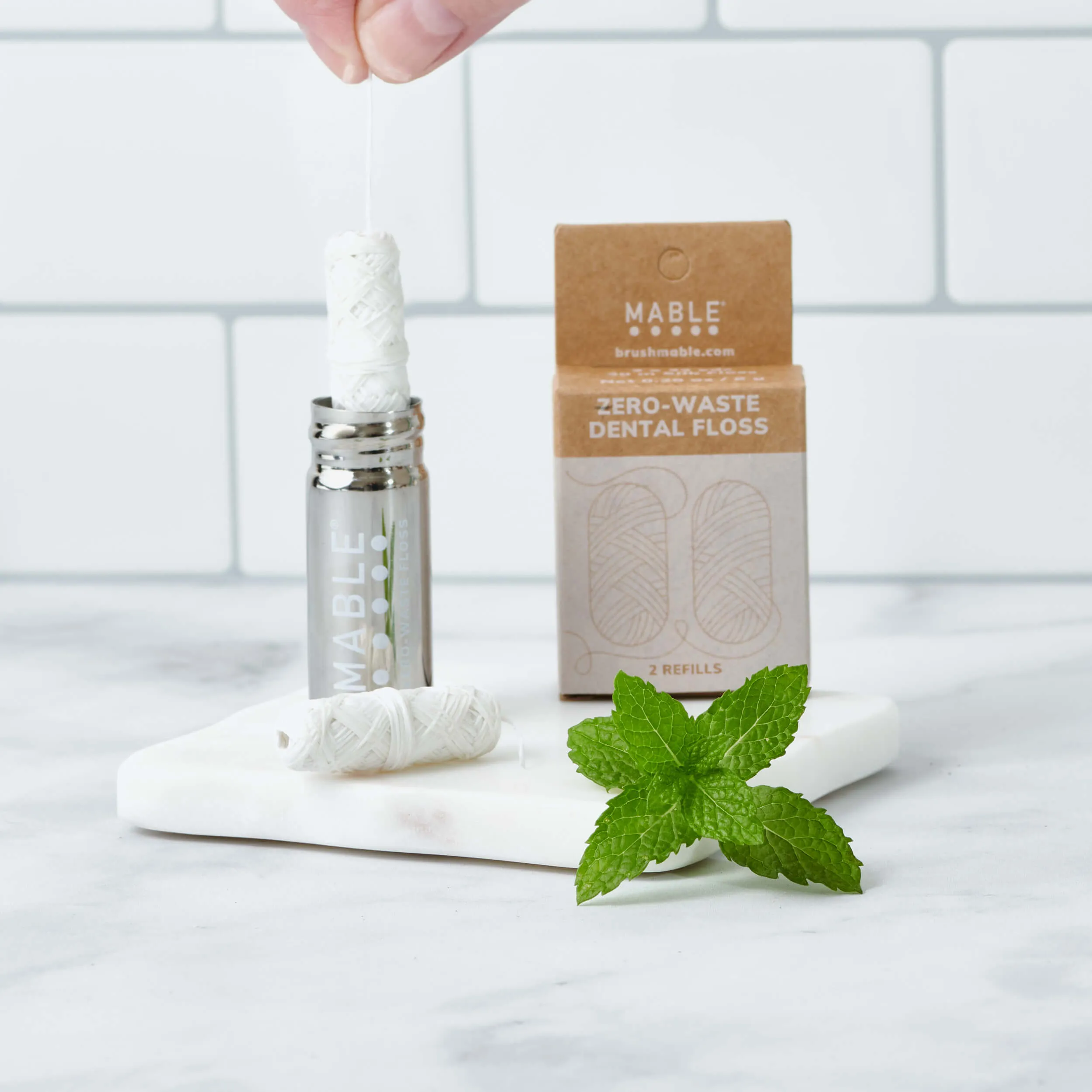 Refillable Floss Container