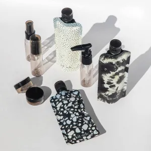 Refillable Ultimate Travel 11pc Set | Black & Ivory
