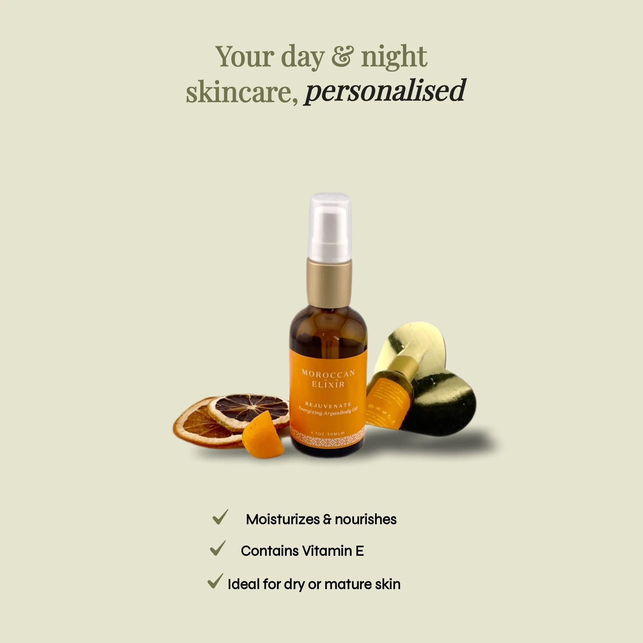 REJUVENATE Energizing Argan Body Oil