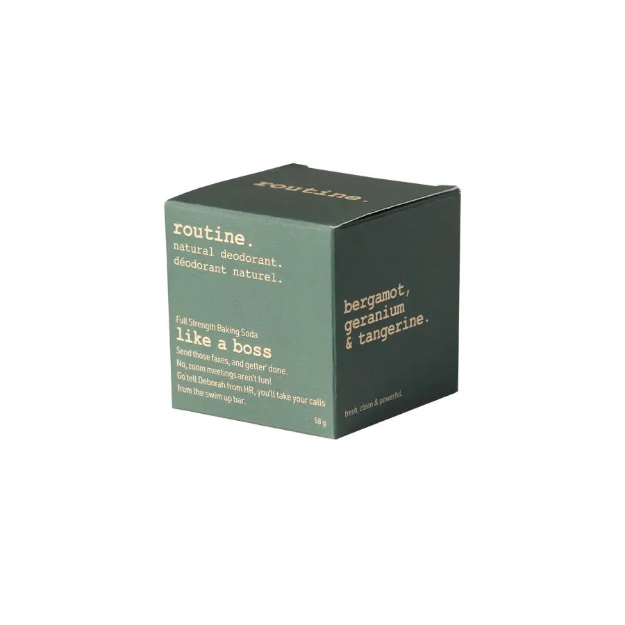 Routine Natural Deodorant Cream - Like a Boss