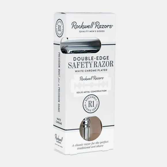 Safety Razor R1 White Chrome