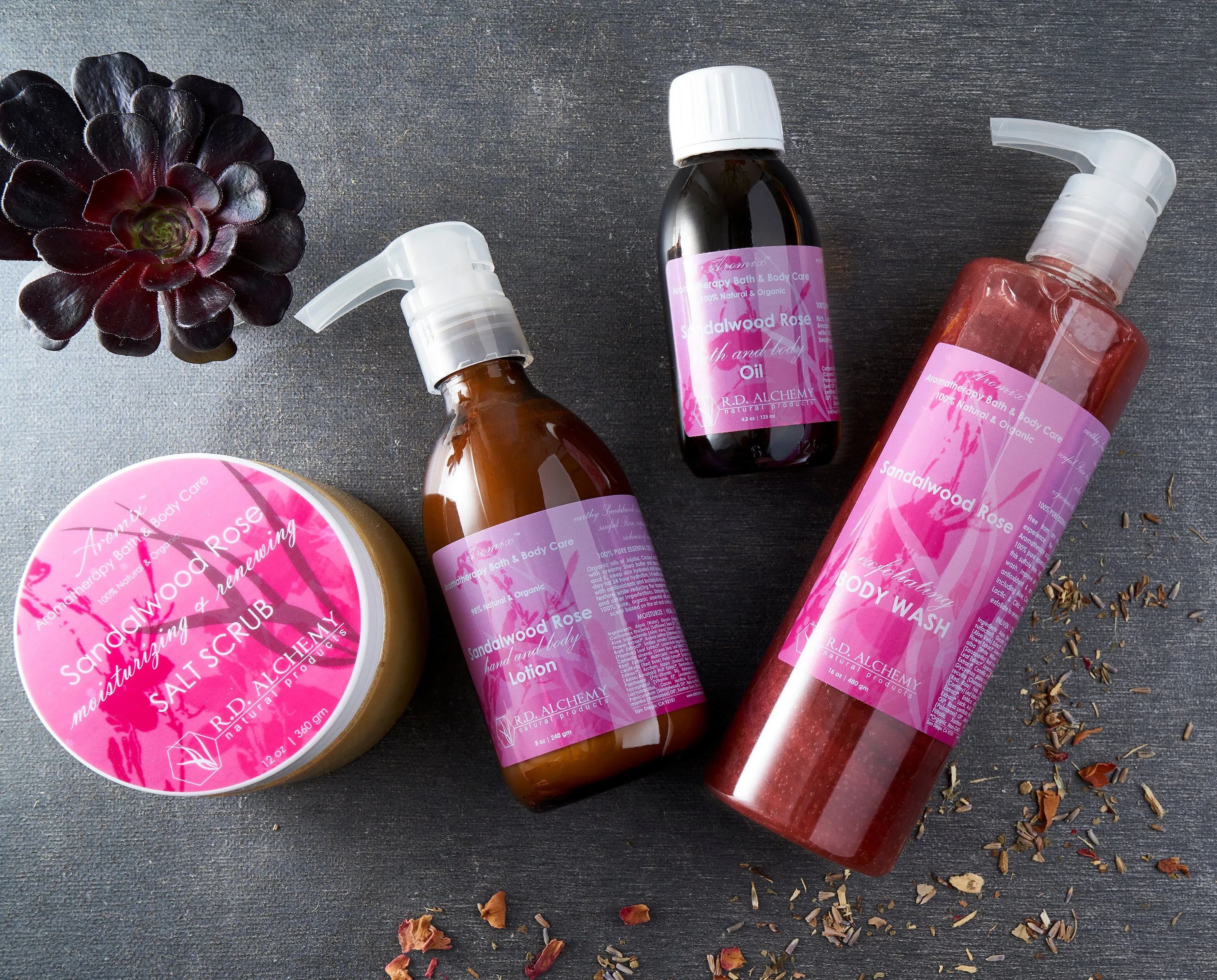 Sandalwood Rose - Sea Salt Body Scrub
