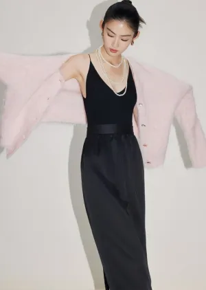 SATIN RUCHED SKIRT
