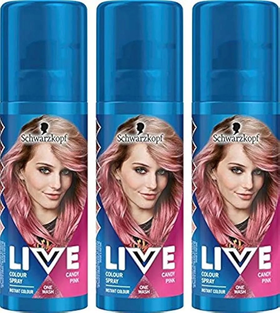 Schwarzkopf Live One Wash Color Spray Instant Colour 120ml - 1 & 3 pack