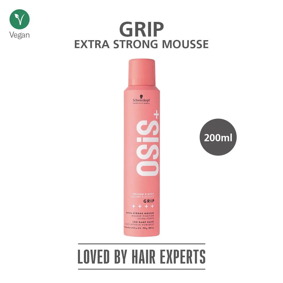 Schwarzkopf Professional OSIS  Volume & Body Grip  Extra Strong Mousse 200ml