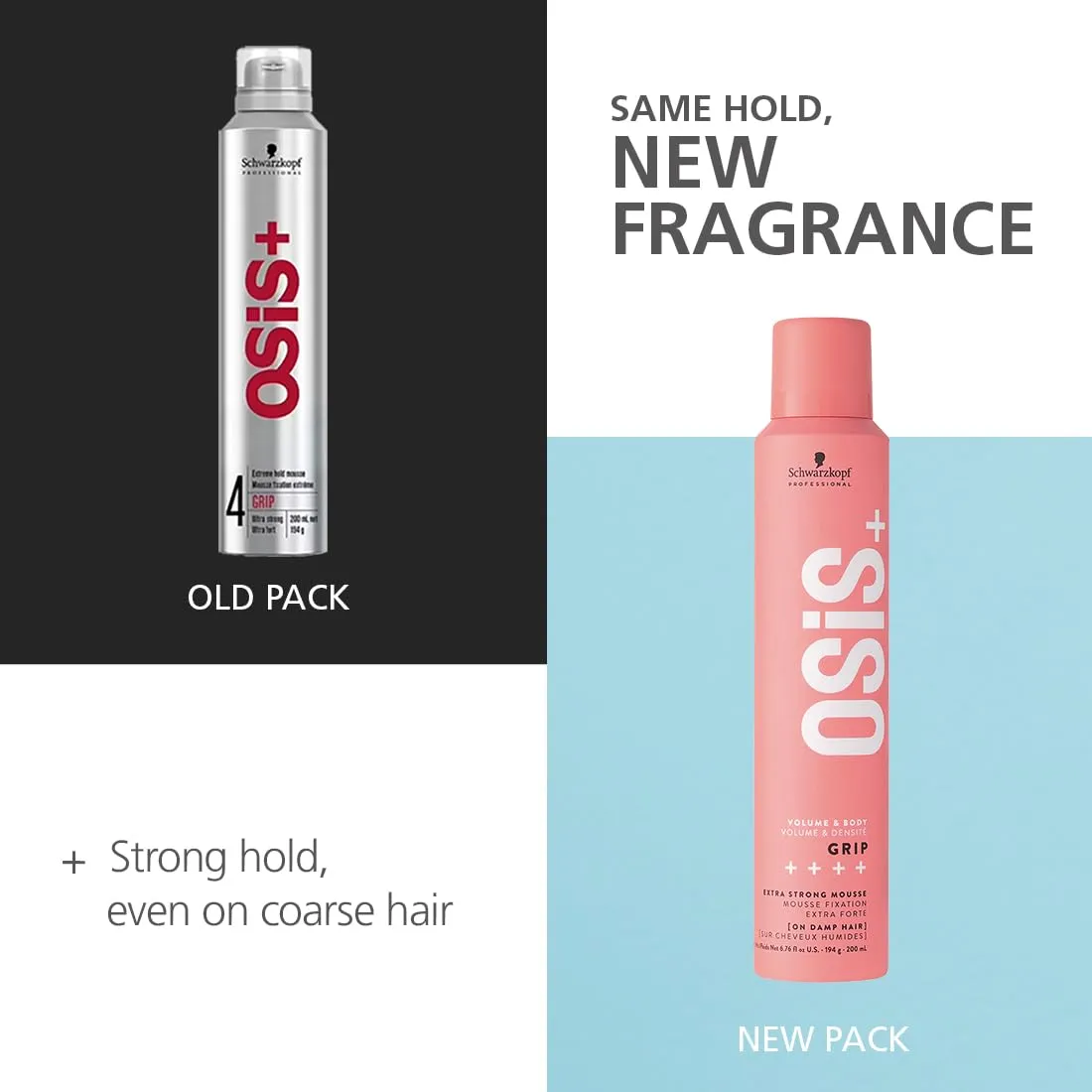 Schwarzkopf Professional OSIS  Volume & Body Grip  Extra Strong Mousse 200ml
