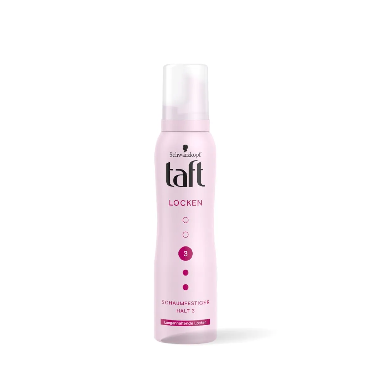 Schwarzkopf Taft Locken Hair Mousse, For long lasting curls, Weather-proof formula, Hold 3 with no stickiness