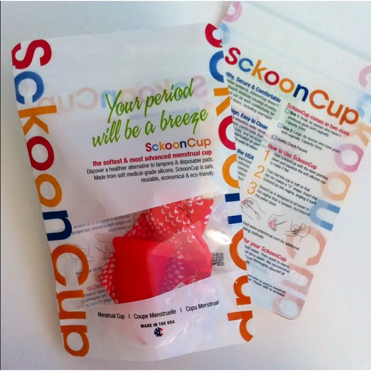 SckoonCup - Menstrual Cup "Harmony" Size 1 - FREE SHIPPING