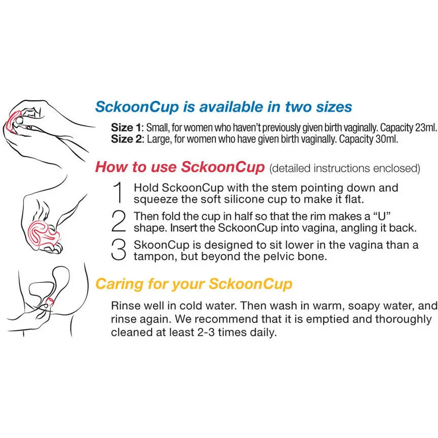 SckoonCup - Menstrual Cup "Harmony" Size 1 - FREE SHIPPING