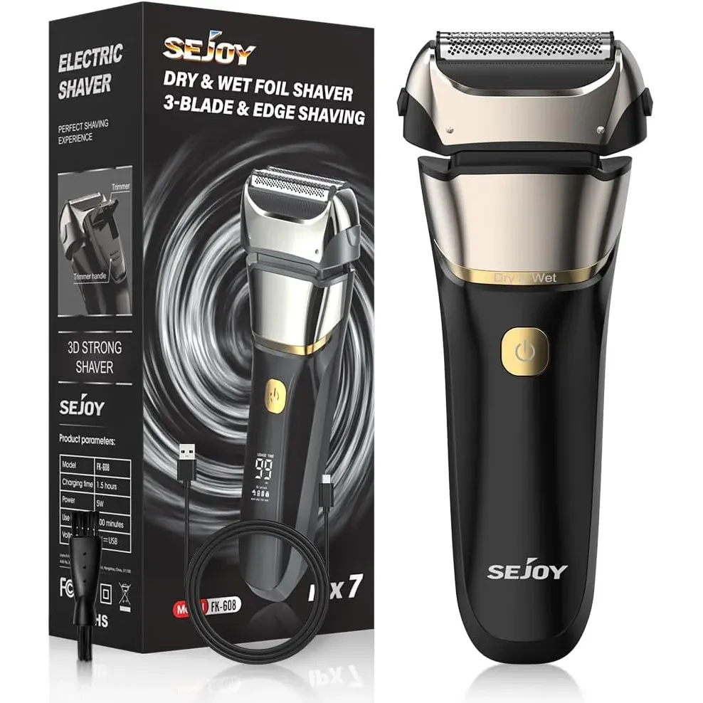 Sejoy Electric Shaver - Waterproof and Cordless