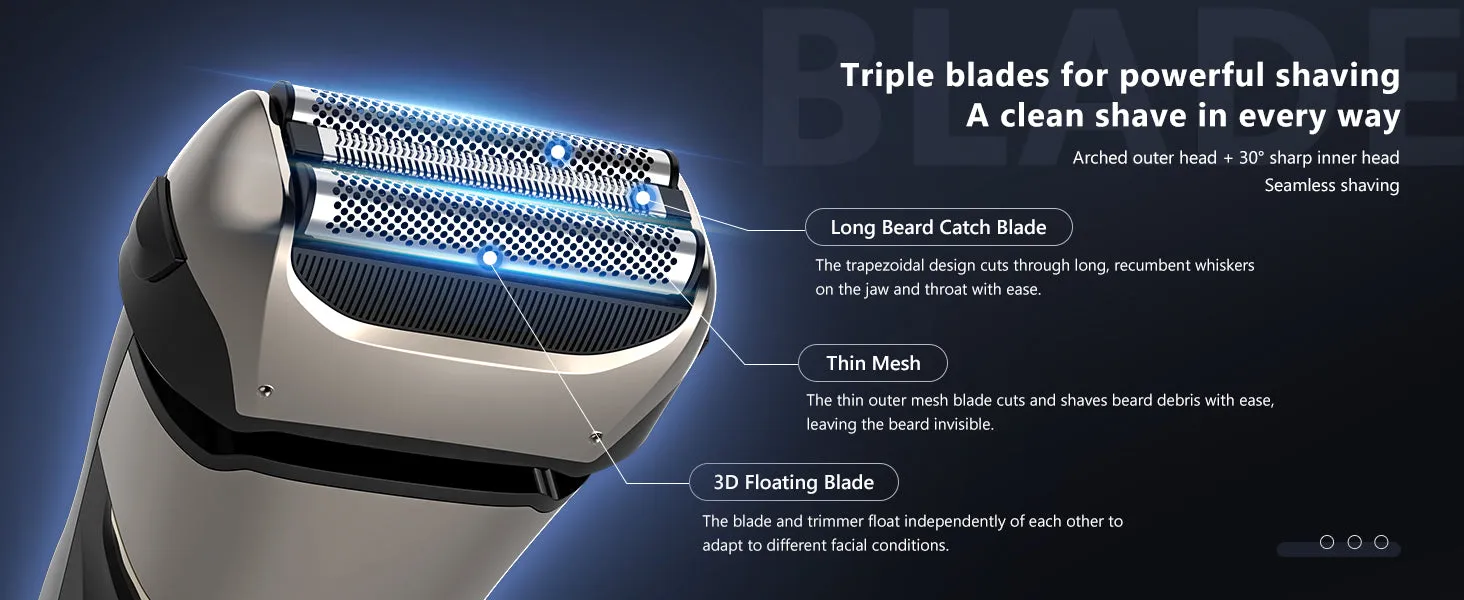 Sejoy Electric Shaver - Waterproof and Cordless