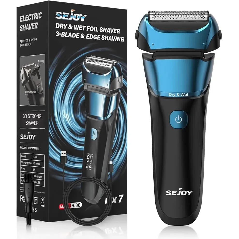 Sejoy Electric Shaver - Waterproof and Cordless