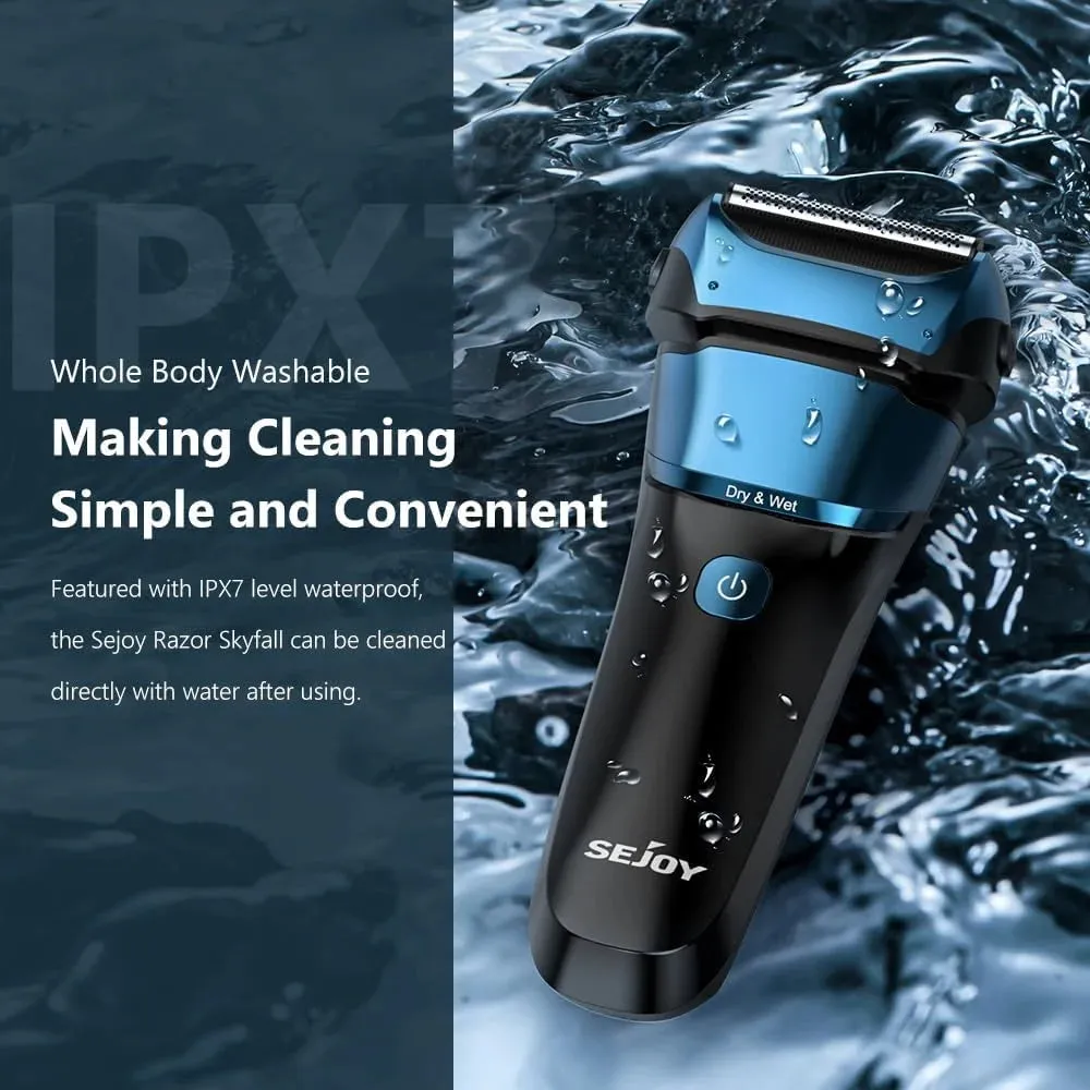 Sejoy Electric Shaver - Waterproof and Cordless
