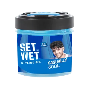SET WET CASUALLY COOL STYLING GEL 250G