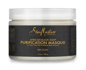 Shea Moisture African Black Soap Bamboo Charcoal Purification Masque 340g /354ml