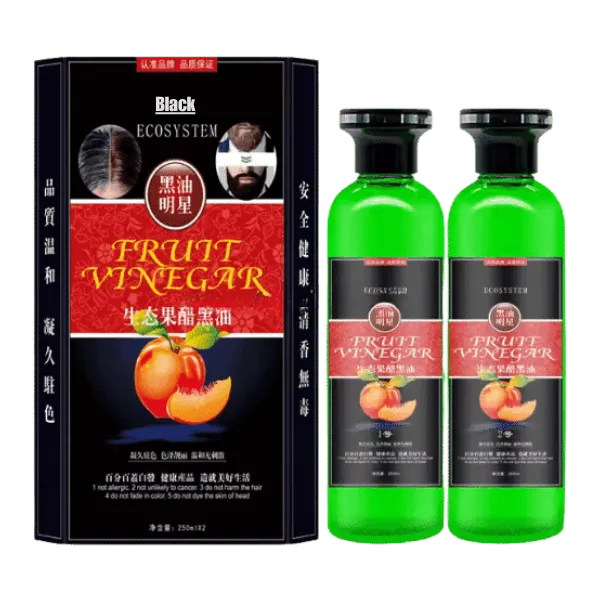 Shengfa Fruit Vinegar Black And Dark Brown Hair Color Gel 250ml X 2