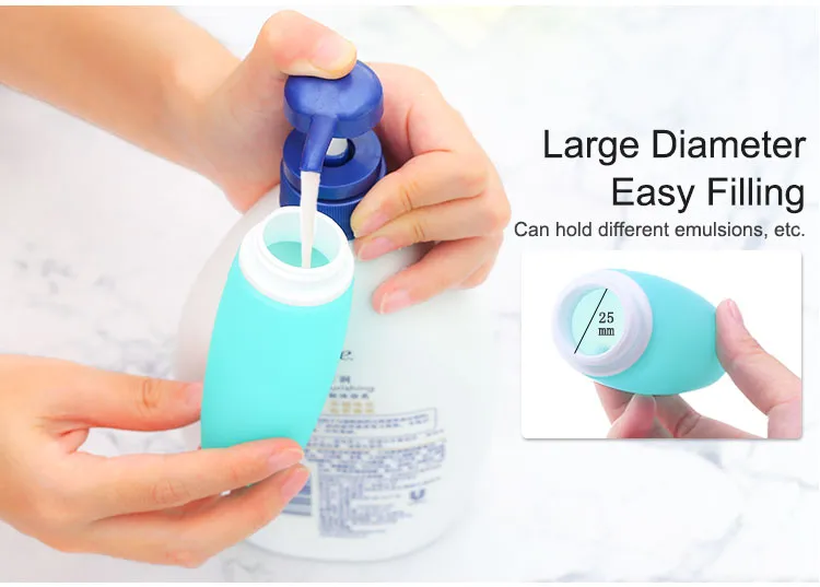 Silicone Travel Bottles Squeezable 100ml
