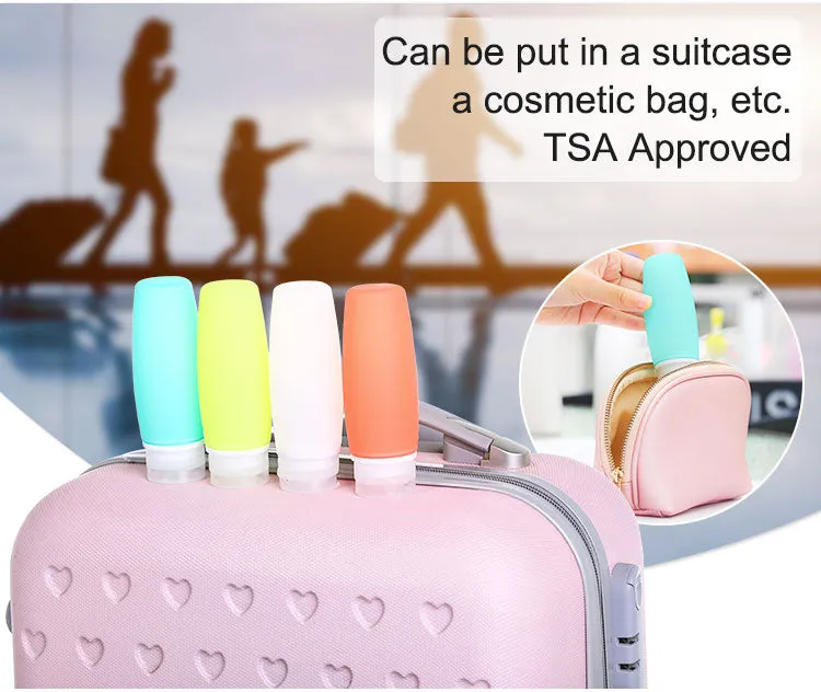 Silicone Travel Bottles Squeezable 100ml