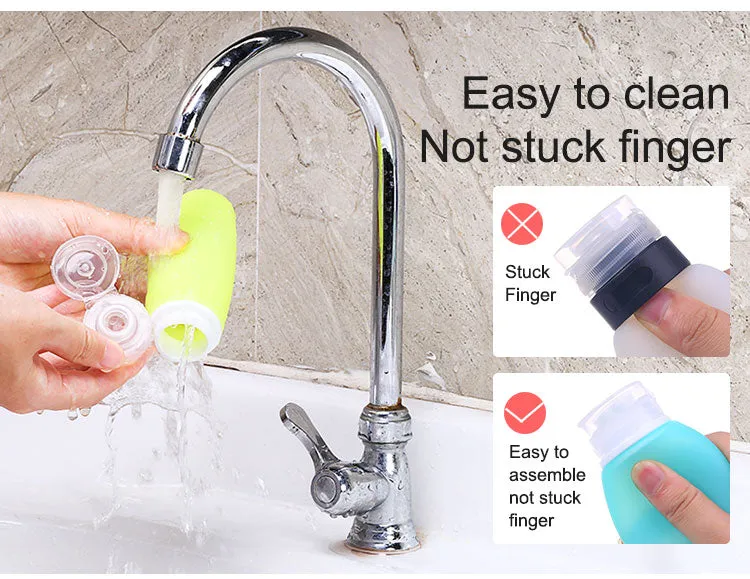 Silicone Travel Bottles Squeezable 100ml
