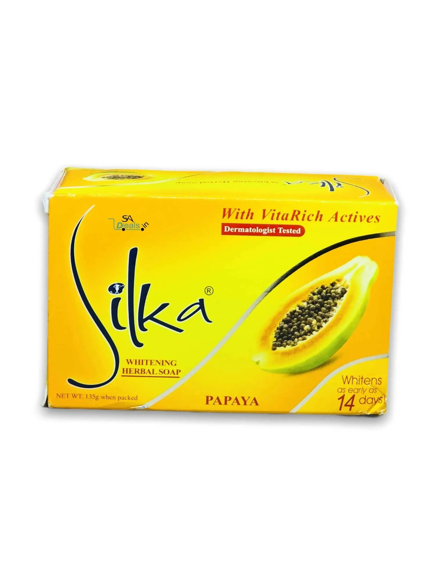 Silka Papaya Skin Whitening Soap 135g