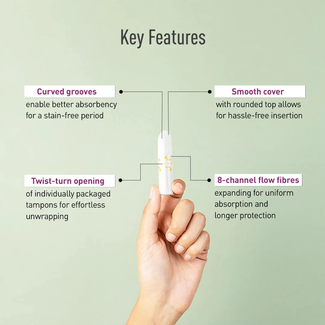 Sirona FDA Approved Premium Tampon Regular Flow - 20 Pieces