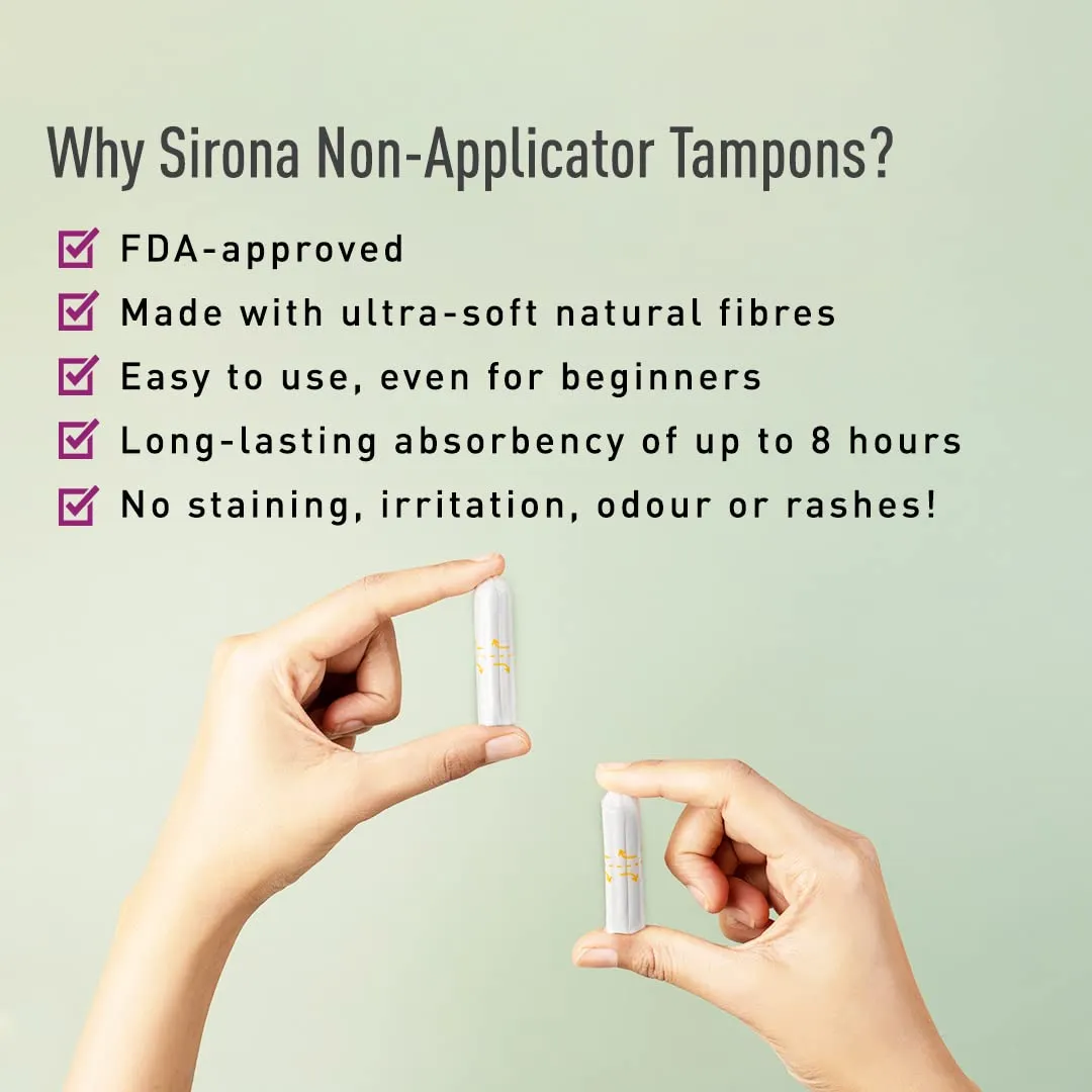 Sirona FDA Approved Premium Tampon Regular Flow - 20 Pieces