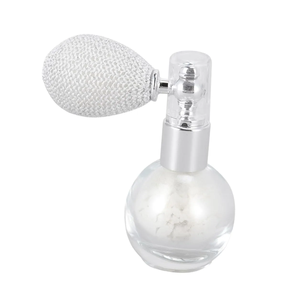 Skin Sparkle Spray Highlighter Glitter Liquid Spray Makeup High Gloss Powder Sprayer Perfume Bottle Loose Powder Spraying Tool Pearl White