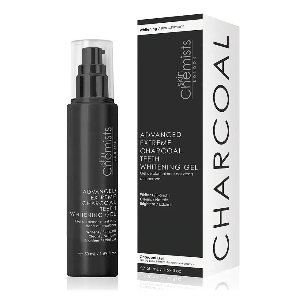 skinChemists Advanced Extreme Charcoal Teeth Whitening Gel   Advanced Extreme Teeth Whitening Gel
