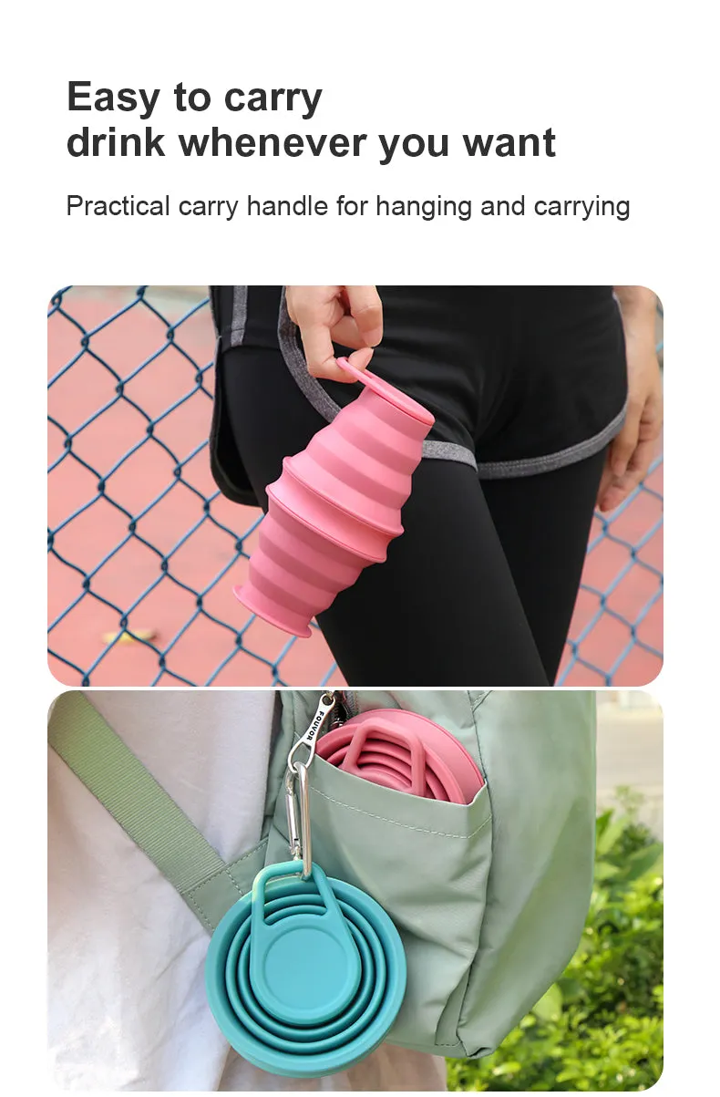 Small  Silicone Reusable Water Bottles