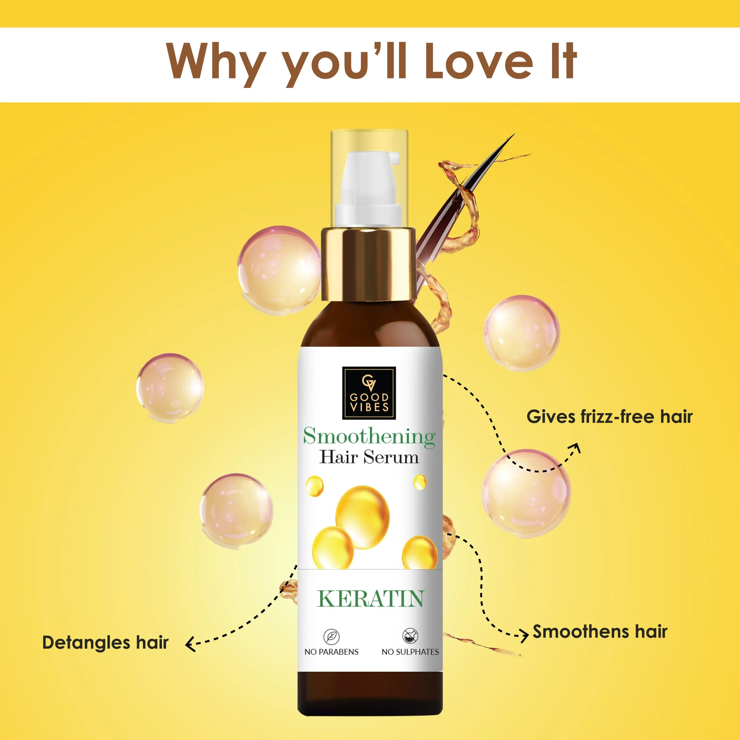 Smoothening Hair Serum Keratin