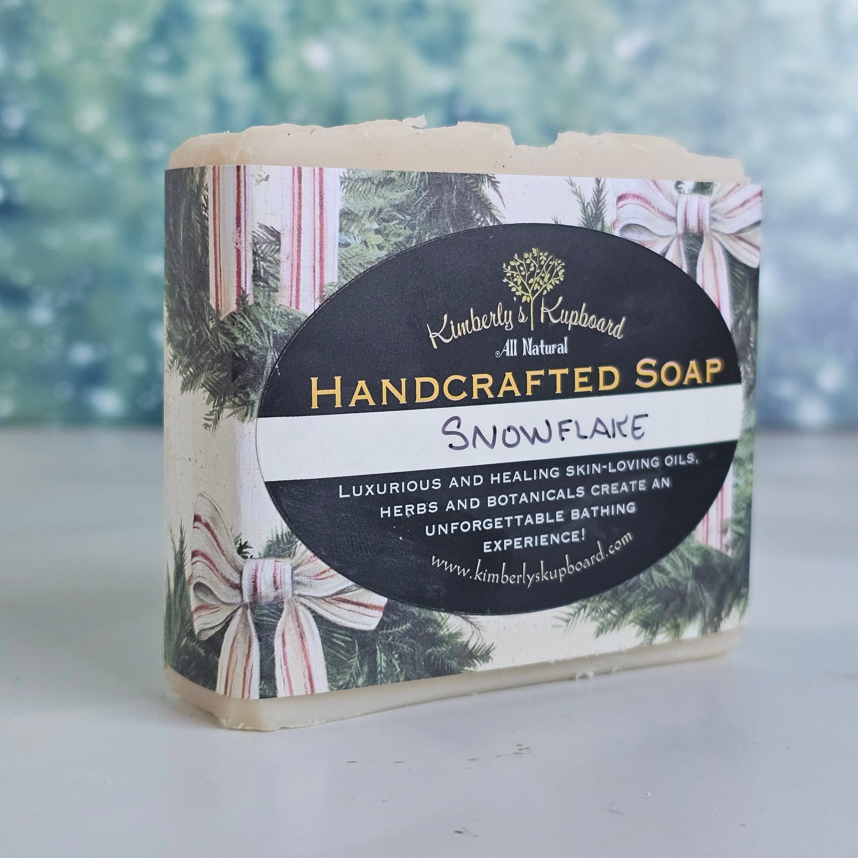 SnowFlake Soap--natural Cold Process Tallow Soap