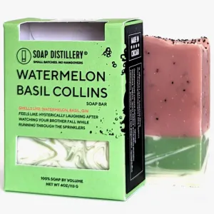 Soap Distillery Bar Soap - Watermelon Basil Collins