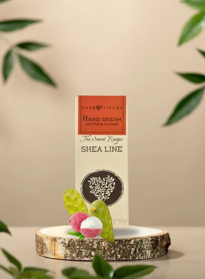 Soap&Friends Exotic Hand Cream 20% Shea Butter Cactus & Lychee - Nourishment with a Twist, 80 ml