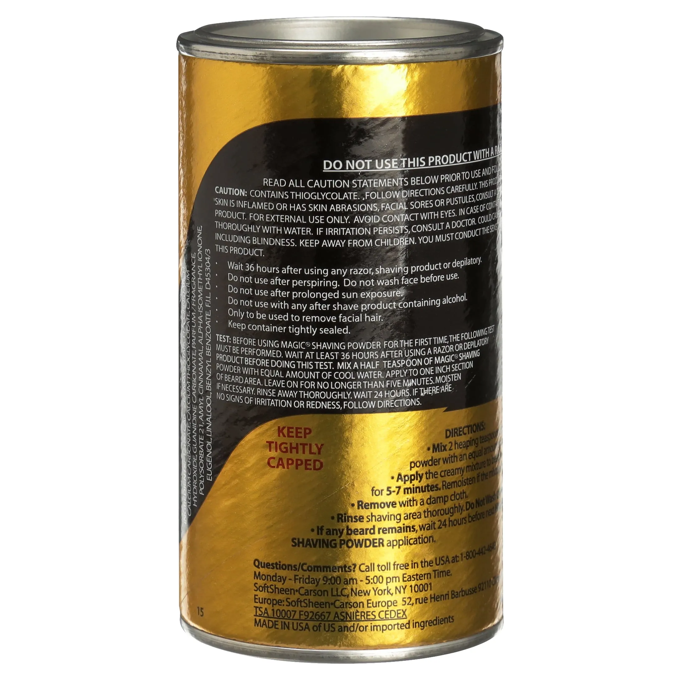 SoftSheen-Carson Magic Fragrant Shaving Powder, Razorless Shaving for Coarse Textured Beards, 5 oz