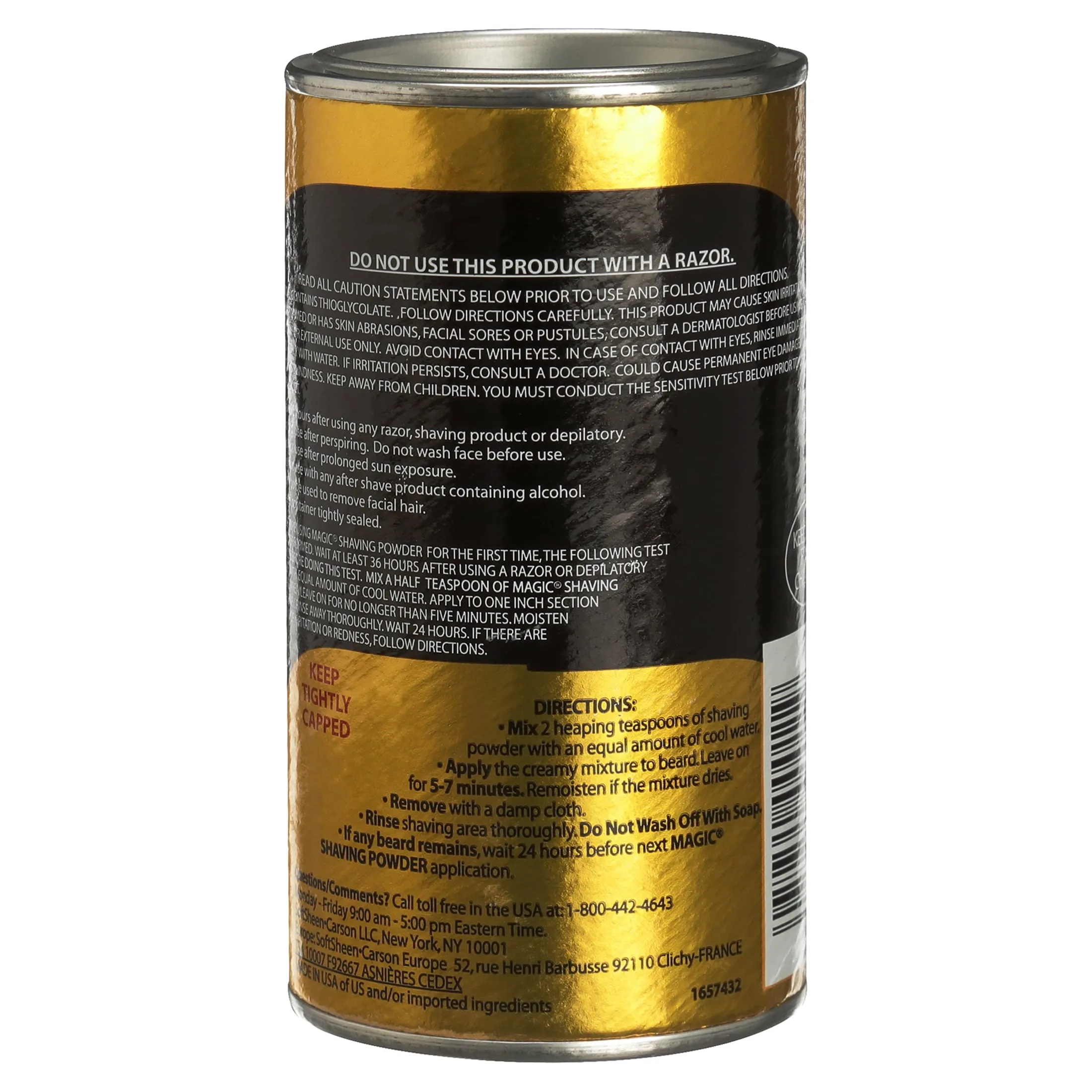 SoftSheen-Carson Magic Fragrant Shaving Powder, Razorless Shaving for Coarse Textured Beards, 5 oz