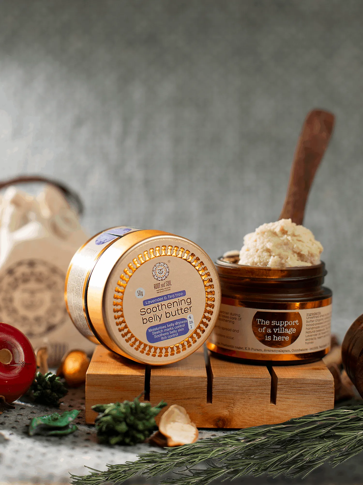 Soothening Belly Butter (4 In 1) | Stretch Mark Control & Soothens Belly Itchiness | 50 g
